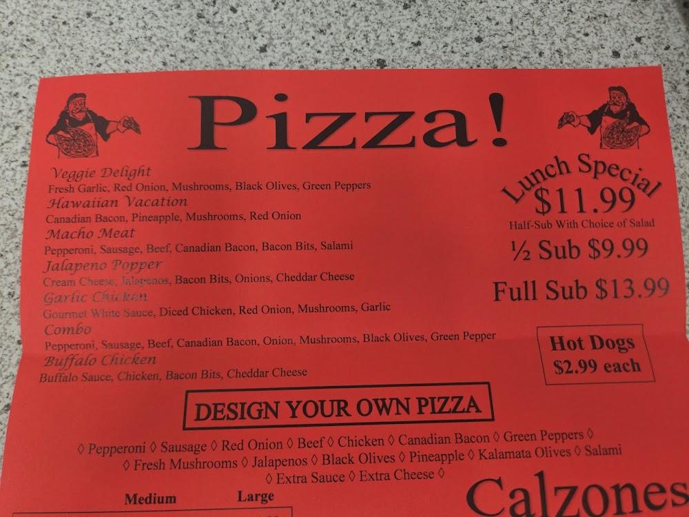 Big Al's Take & Bake Menu image 1