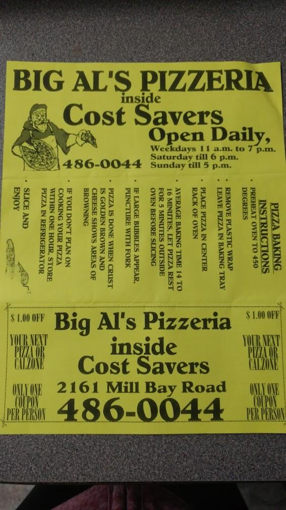 Big Al's Take & Bake Menu image 4